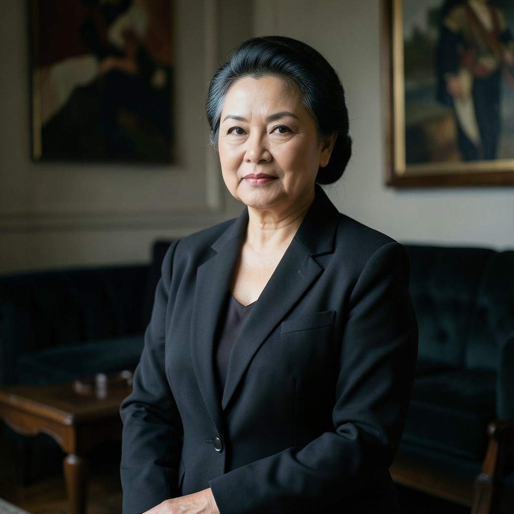 Portrait of Anong Wiriyaphan in a dark blazer against a muted interior